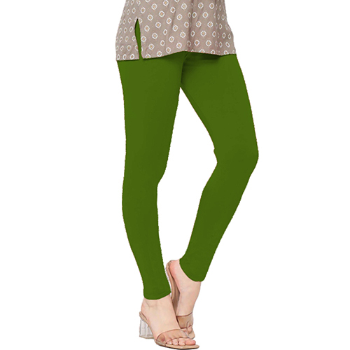 Ladies Green Ankle Belt Leggings