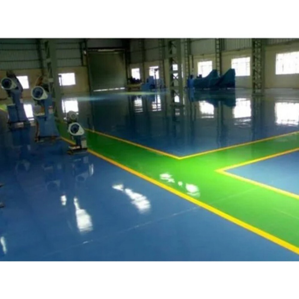 Epoxy Flooring Service - Durable High-Gloss Finish | Slip-Resistant Customizable Colors Easy Maintenance
