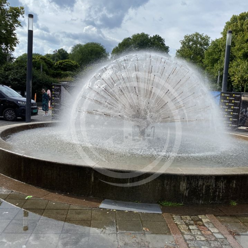 Half Dandelion Fountain - Color: Silver