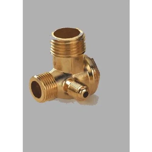 Polished Three Port Brass Valve