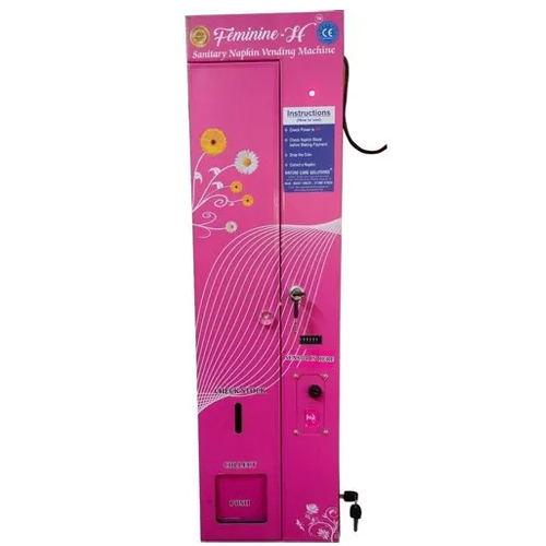 Pink Sanitary Napkin Vending Machine Automatic