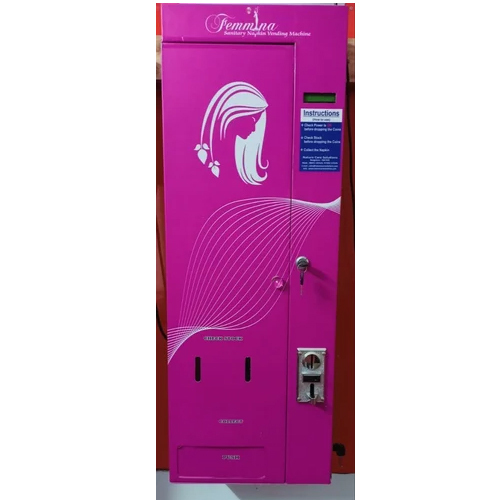 Pink Sanitary Napkin Vending Machine Automatic 100pcs