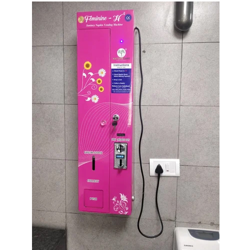 Pink Automatic Sanitary Napkin Vending Machine 40 Pcs