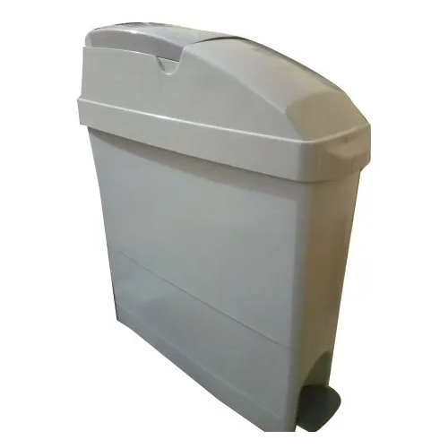 Sanitary Disposable Bin - Fiber Material 15L Size White Color for Office Use