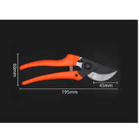 Red And Silver Anvil Pruning Shears