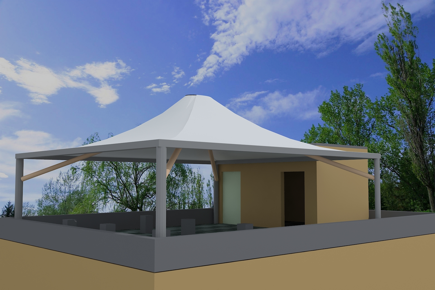 Canopy Tensile Membrane Structure