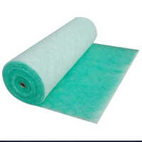 Paint Arrestor Booth Filters - Synthetic Fiber, 70-100mm Thick | Green/white Flexible Air Filter Media Rolls For Industrial Applications