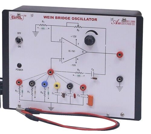 Wein Bridge Oscillator Using IC 741