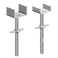 Scaffolding U Jack - Steel Construction With Powder Coating Finish | Standard U Head Prop, Adjustable Base Plate For Secure Support