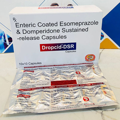 Enteric Coated Esomeprazole And Domperidone Sustained-Release Capsules