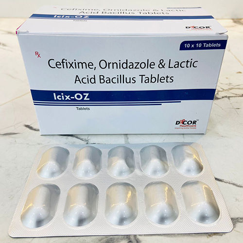 Cefixime Ornidazole And Lactic Acid Bacillus Tablets