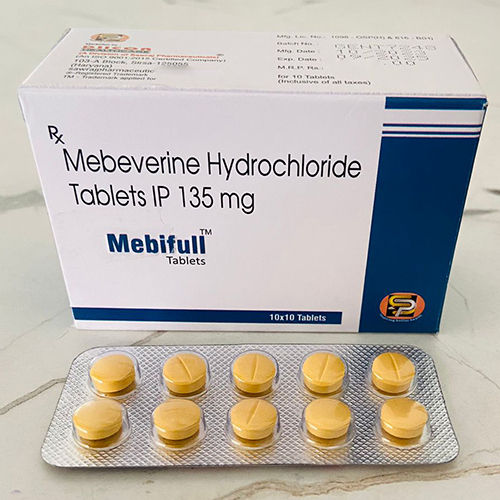 135mg Mebeverine Hydrochloride Tablets IP