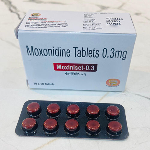 0.3mg Moxonidine Tablets General Medicines