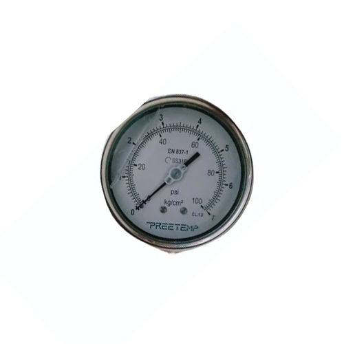 Silver Liquid Type Pressure Gauges