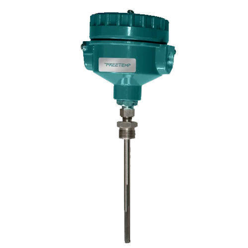 Head Type Weatherproof Thermocouples - Color: Green-Silver