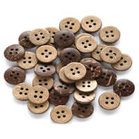 Coconut Buttons - Color: Brown