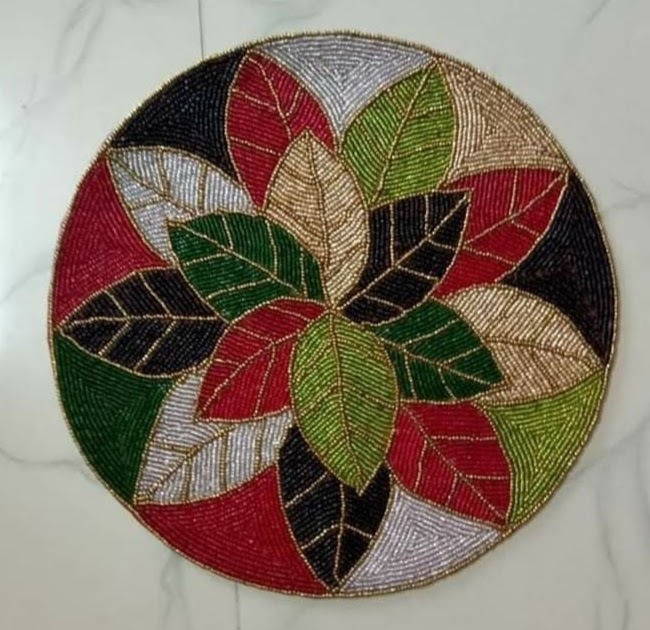 Santa Beads Placemat