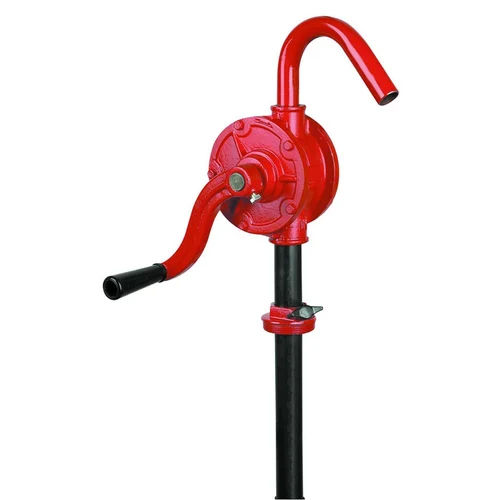 Black And Red Cast Iron Barrel Pump