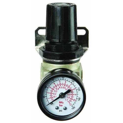 Black Analog Air Filter Regulator