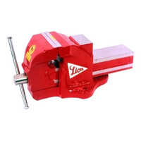Red Cast Iron Bench Vice