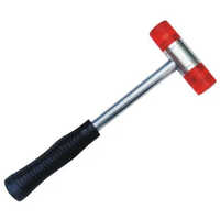 Soft Faced Plastic Hammer - Stainless Steel, Different Sizes, Silver Color | Soft Faced Plastic Head, Comfortable Grip For Industrial Use