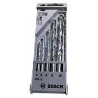 Masonry Drill Bit Set - High-speed Steel, Various Sizes, Sleek Silver Finish | Precision Ground For Effortless Drilling In Tough Materials