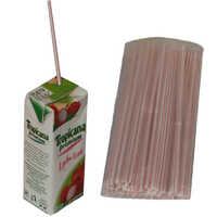Plastic Tetra Pack Straws - Polypropylene, 120 Mm Length , Available In All Colors | High Quality Design For Versatile Use