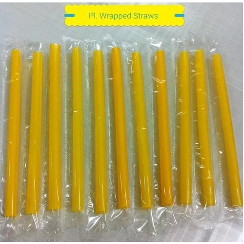 Plastic Wrapped Straws