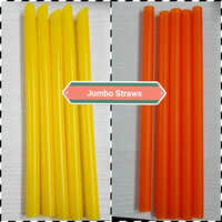 Jumbo Thick-Shake Straws - Plastic Material, 8 Inches x 12mm Size, Multicolor Design | Good Quality for Thick Beverages and Shakes