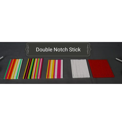 All Color Available Double Notch Lollipop Sticks