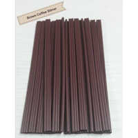 Brown Coffee Stirrer - Polypropylene, 4.5 Inch Length, Round Shaping Mode, Brown Color | Durable And Functional Coffee Mixing Solution