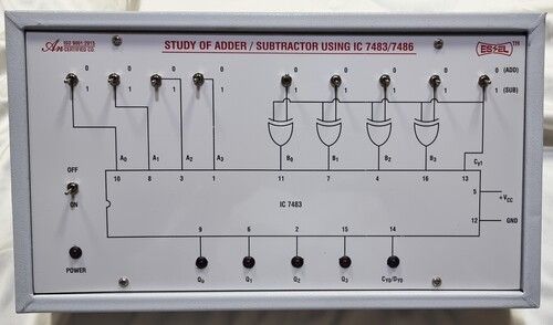 4 Bit Adder And  Subtractor Using IC 7483