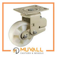 White Nylon Spring Loaded Caster Wheel