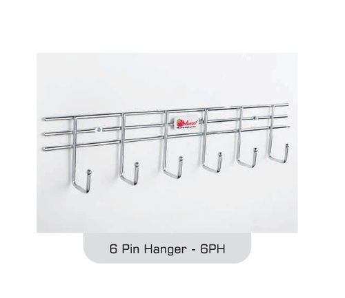 6 Pin Hangers - Stainless Steel Various Sizes Available Silver | Durable Design for Versatile Hanging Solutions