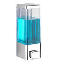 Silver-Transparent Liquid Soap Dispenser