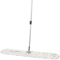 Dry Dust Mop - Cotton & Stainless Steel Material | High Quality, Durable, White For Industrial & Commercial Floors