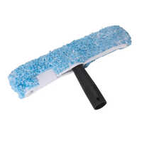 Glass Window Washer - Microfiber & Plastic,  High Quality & Durability | Black Design For Industrial & Commercial Glass Cleaning