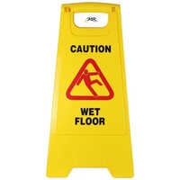 Caution Sign Board - Pvc Material , Yellow Color, Waterproof Design | Visual Hazard Alert For Industrial & Commercial Settings