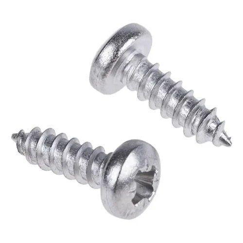 Silver Pan Head Self Tapping Screw