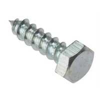 Ss Hex Head Coach Screw - Stainless Steel, 25 Millimeter Length, Silver Color | Polished Surface Treatment, Industrial Usage