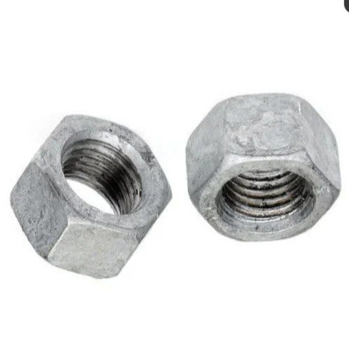 Silver Hot Dip Galvanized Nut