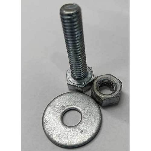 Silver Bolt Nut Washer