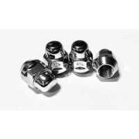 Wheel Nut - Stainless Steel, Different Sizes Available, Polished Silver Finish | Industrial Usage For Reliable Performance And Durability