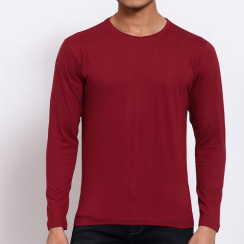 Full Hand Full Sleeve T Shirts for Men Manufacturer - 100% Combed Cotton, Customizable Size, O-Neck, Long Sleeves, All Colors Available | Hypoallergenic, Breathable Fabric, Moisture Absorbent, Environmentally Friendly