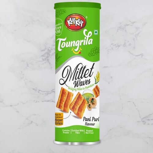 Millet Pani Puri - Roasted Millet Snack | Ragi Jowar Bajra Mix Crispies Low Calorie Olive Oil Seasoned No Added Sugar Healthy Snack