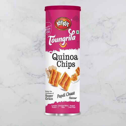 Quinoa Papdi Chaat - Roasted Quinoa & Chickpea Crunchies | Healthy Snack, Low Calorie, No Maida, No Added Sugar, Olive Oil, 6-Month Shelf Life