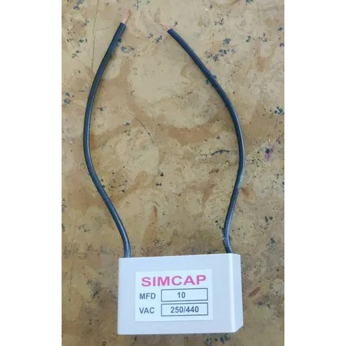 Simcap 10 Mfd 250-440 Vac Square Box Type AC Capacitor