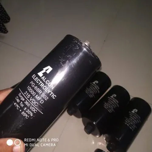 DC Capacitor Alcon Make 10000 MFD 315 VDC For UPS Application