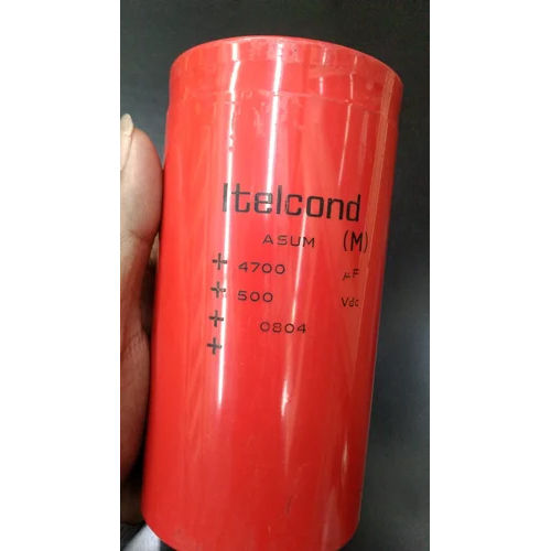 Itelcond 4700 MFD 500 VDC Capacitor