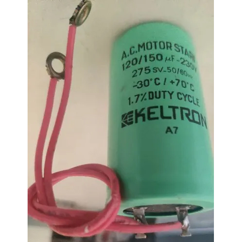 Keltron Motor Start Capacitor 120-150 MFD Single Can